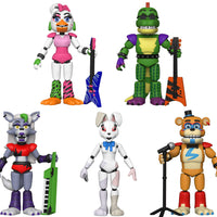 FNAF Five Nights at Freddy's Security Breach Set of 5 Articulated Action Figures By Funko