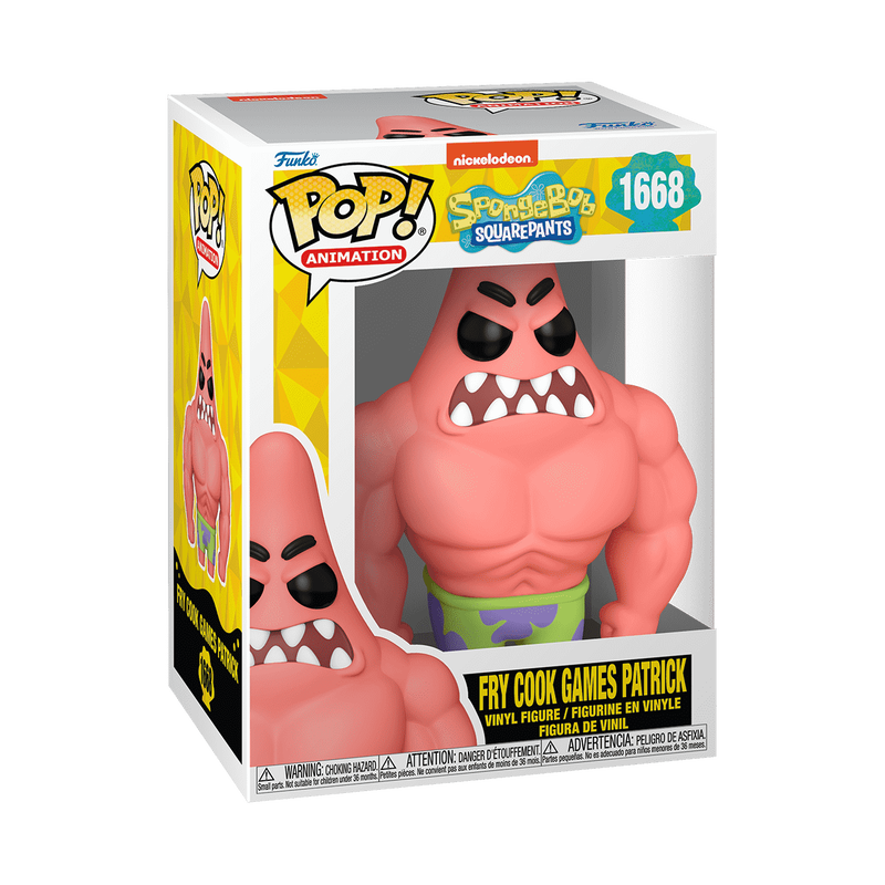 Funko Pop! Animation- Spongebob Squarepants - Fry Cook Games Patrick #1668