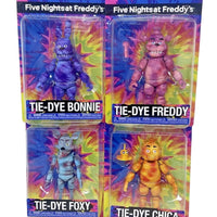 FNAF Five Nights at Freddy's Tie Dye Set of 4 Articulated Action Figures By Funko