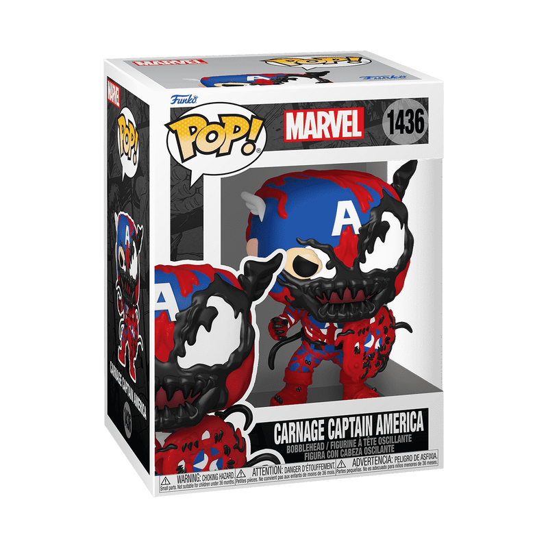 Funko Pop! Marvel: Carnage Captain America #1436