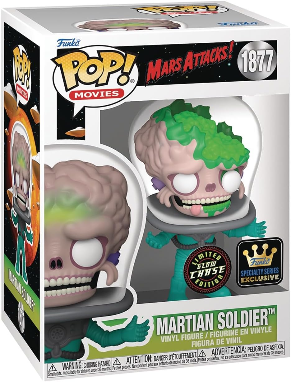 Funko Pop: Mars Attacks - Martian Soldier Chase Specialty Series #1877 (Discount Bin)