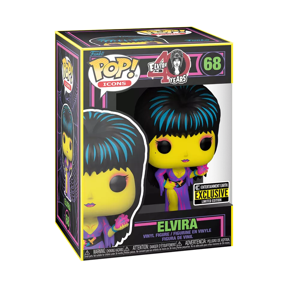 Funko Pop! Elvira Blacklgight Entertainment Earth Exclusive