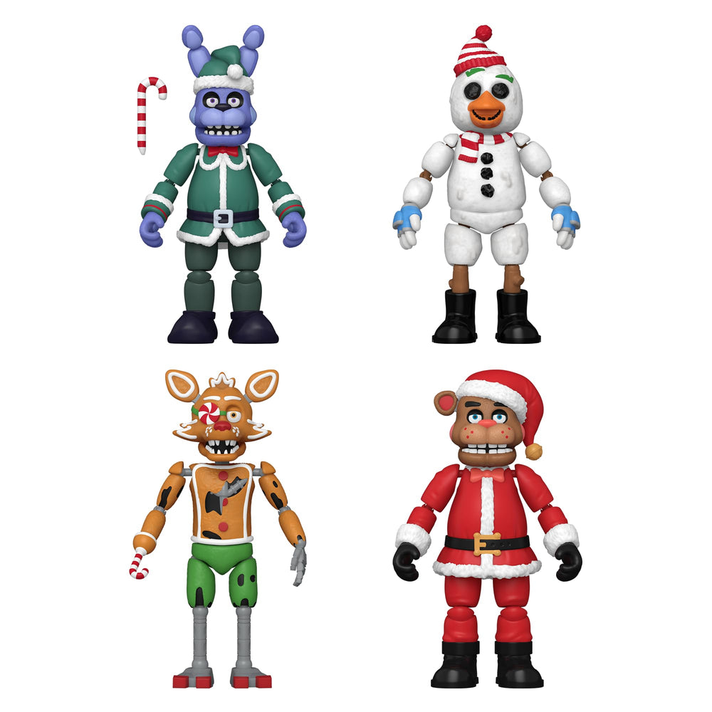 FNAF Five Nights at Freddy's Holiday Set of 4 Action Figures By Funko