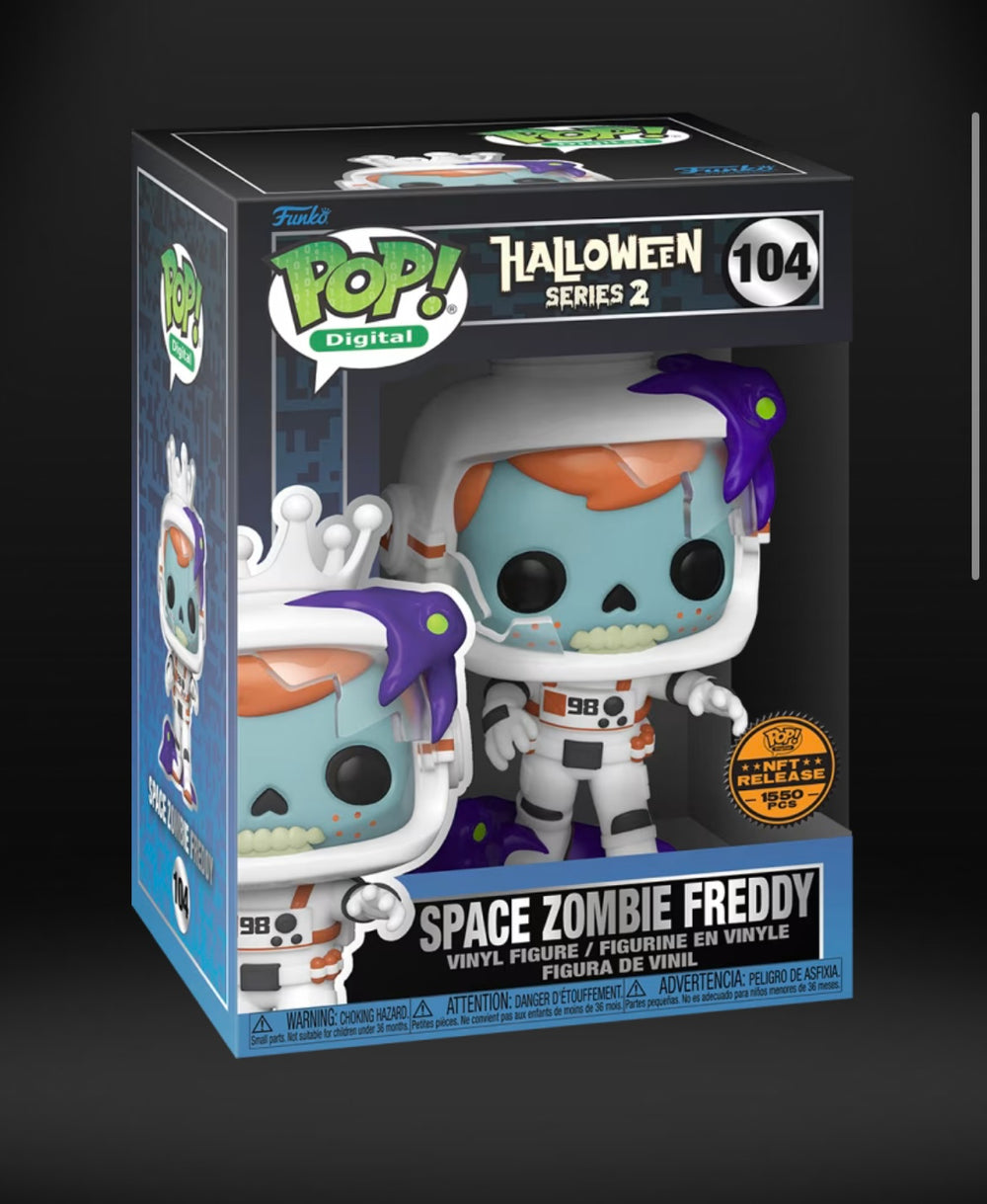 Funko Pop! Digital: Halloween 2 - Space Zombie Freddy NFT Physical Pop