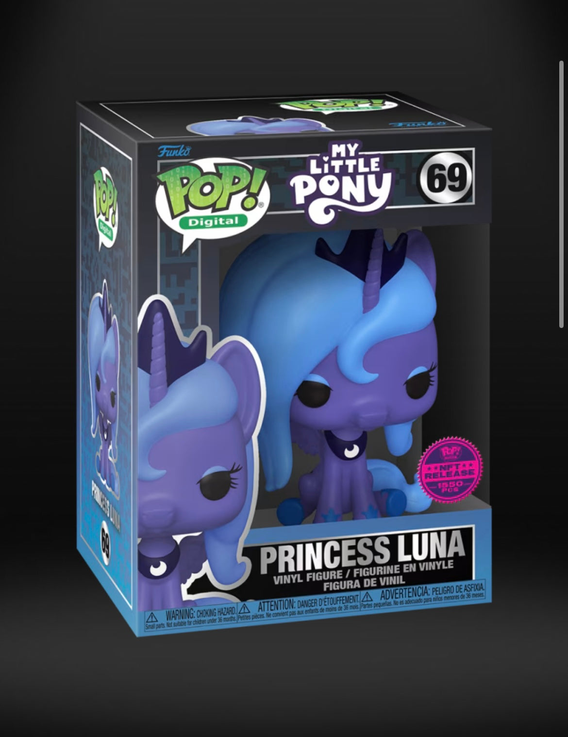 Funko Pop! Digital 2024 My Little Pony Princess Luna #69 (Pop in Hand)