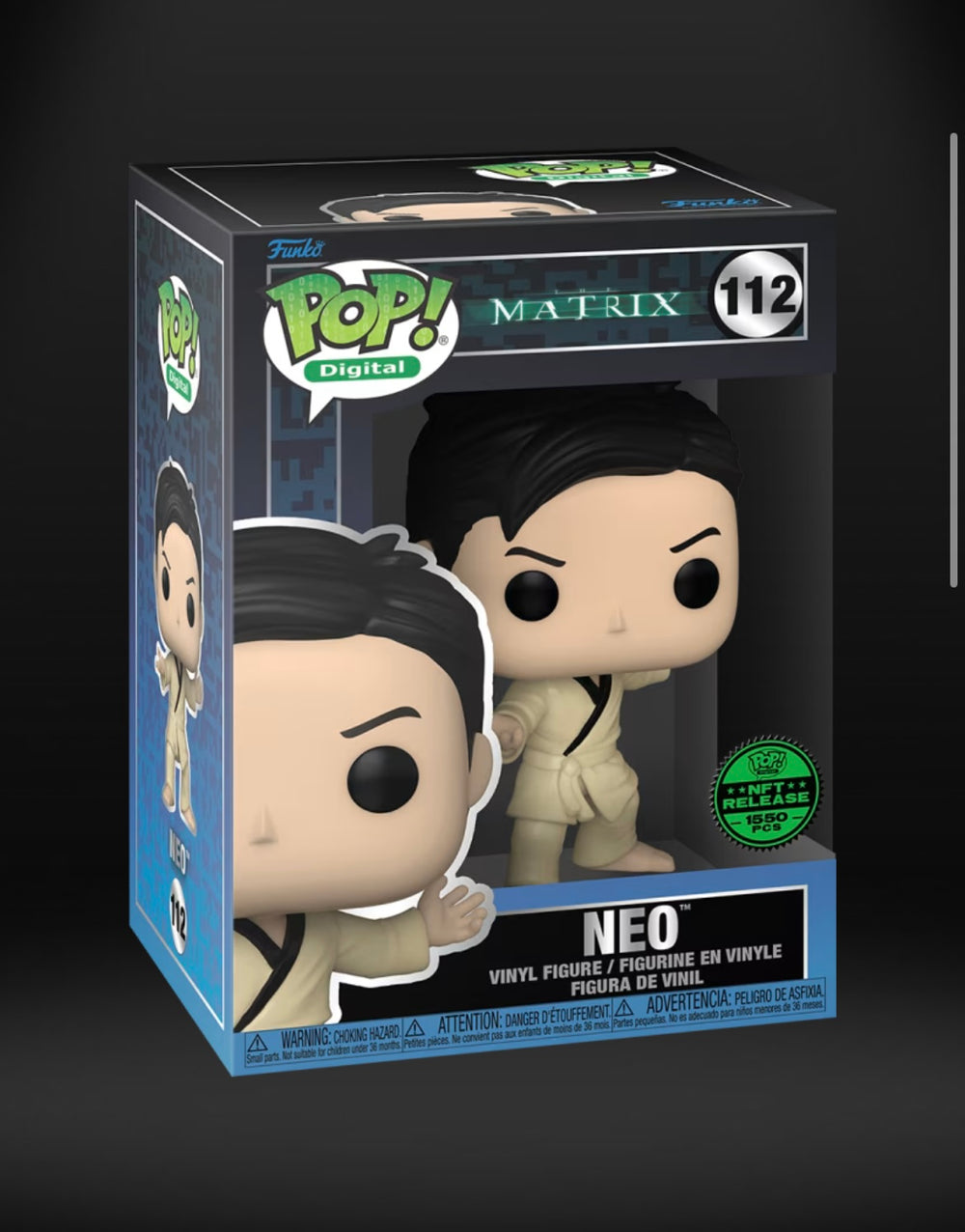 Funko Pop! Digital: Matrix - Neo NFT Physical Pop