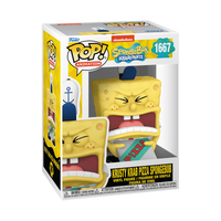 Funko Pop! Animation- Spongebob Squarepants - Krusty Krab Pizza Spongebob #1667
