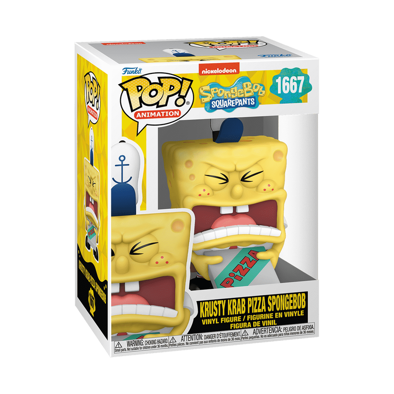 Funko Pop! Animation- Spongebob Squarepants - Krusty Krab Pizza Spongebob #1667