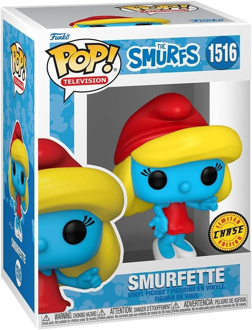 Funko Pop Television: The Smurfs - Smurfette Chase #1516 (Discount Bin)