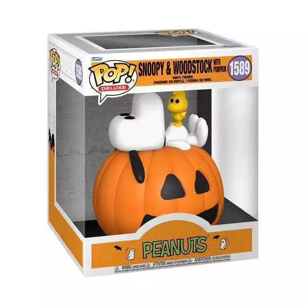 Funko Pop! Deluxe: Peanuts- Snoopy & Woodstock with Pumpkin #1589