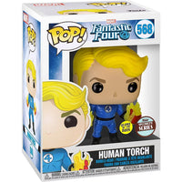 Funko Pop: Fantastic Four: Human Torch Specialty Series Glow in the Dark
