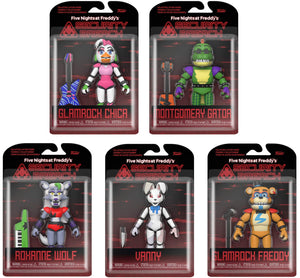 FNAF Five Nights at Freddy's Security Breach Set of 5 Articulated Acti