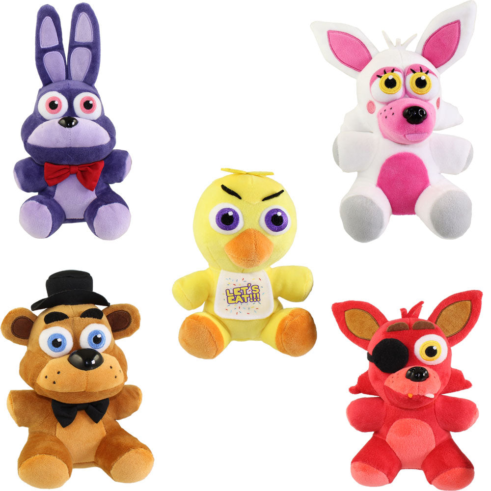 Funko Five Nights At Freddy's Plush Set of 5 - Freddy, Foxy, Bonnie, C